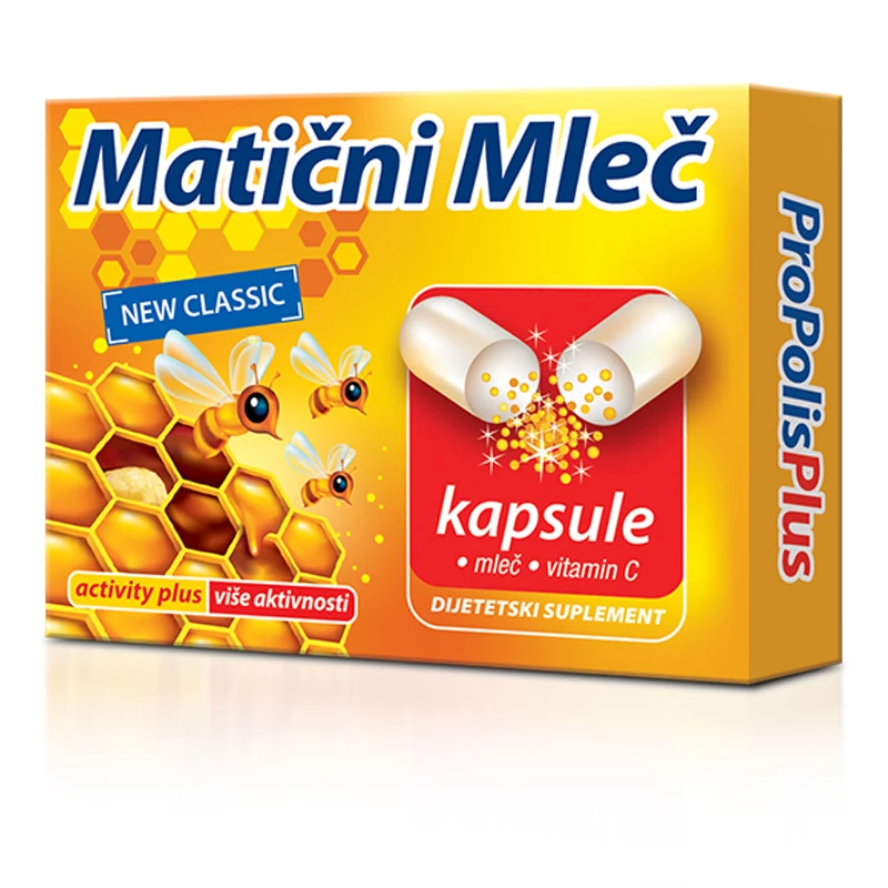 <span>MATIČNI MLEČ KAPSULE</span><br>za opšti porast vitalnosti, povećanje izdržljivosti, zaštitu od prevremene starosti, poboljšanje metabolizma, ubrzavanje oporavka, jačanje imuniteta