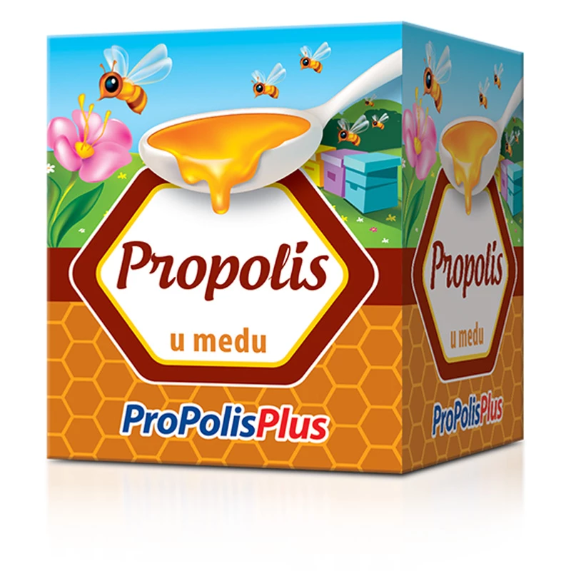 <span>PROPOLIS U MEDU</span><br> za respiratorne infekcije, ublažavanje kašlja, jačanje imuniteta, upalu grla i ždrela, oporavak organizma i poboljšanje zdravlja i izdržljivosti