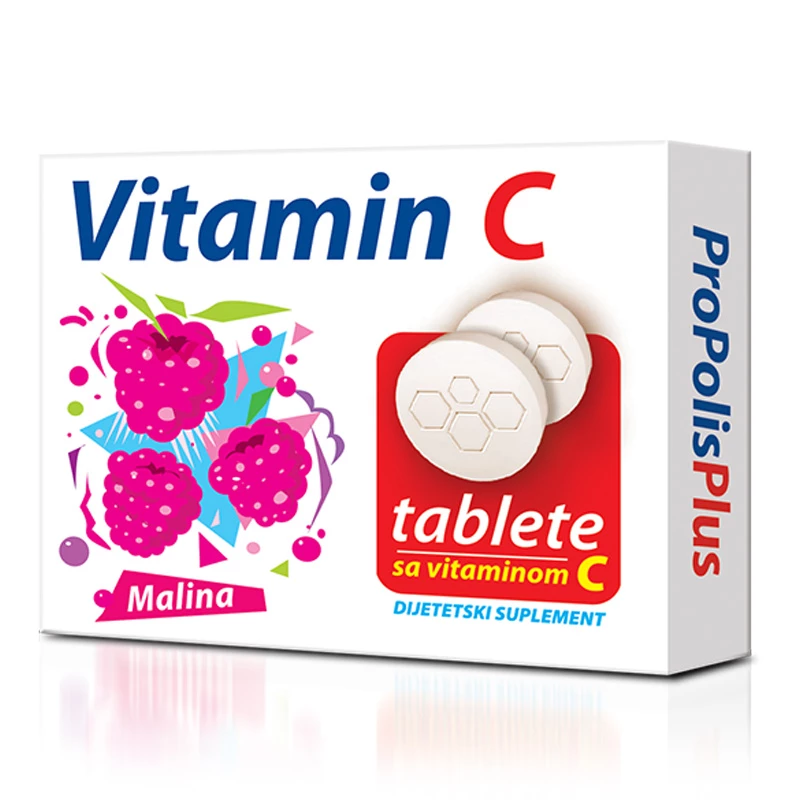 Vitamin C tablets RASPBERRY